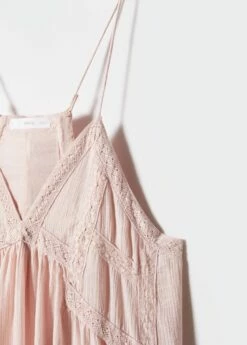 Robe Maxi Détails Dentelle -Promos Mango Boutique 57062002 81 D8