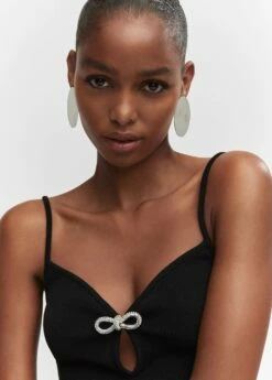 Top Maille Détail Strass -Promos Mango Boutique 57062516 99 D1