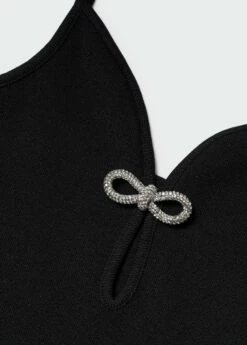 Top Maille Détail Strass -Promos Mango Boutique 57062516 99 D8