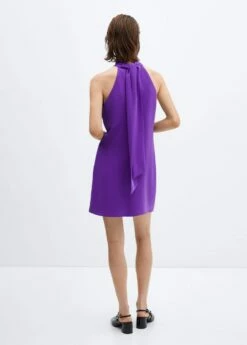 Robe Emmanchures Américaines Nœud -Promos Mango Boutique 57063799 65 R