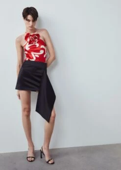 Minijupe Satinée Nœud 15 Minijupe Satinée Nœud -Promos Mango Boutique 57063817 99 D7