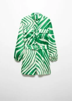 Combinaison Satinée Ceinture -Promos Mango Boutique 57063821 43 B