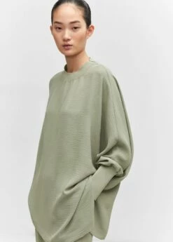 Sweat-shirt Oversize Texturé -Promos Mango Boutique 57064008 43 D2