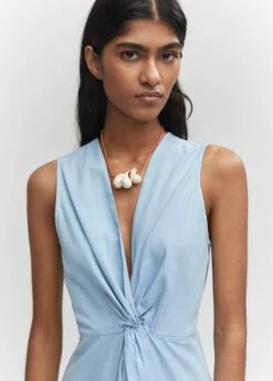 Robe Midi Nœud 12 Robe Midi Nœud -Promos Mango Boutique 57064010 TC D1