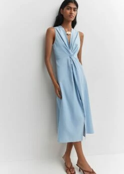 Robe Midi Nœud 13 Robe Midi Nœud -Promos Mango Boutique 57064010 TC D2