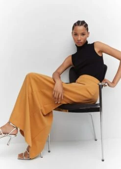 Jupe Longue Fluide -Promos Mango Boutique 57064388 16 D2