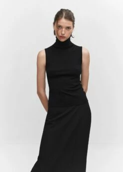 Jupe Longue Fluide -Promos Mango Boutique 57064388 99 D1