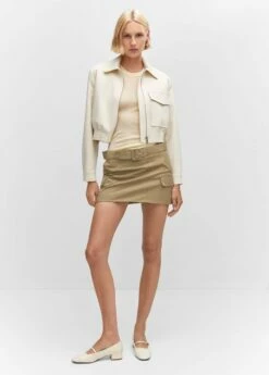 Minijupe Cargo Ceinture -Promos Mango Boutique 57064410 09 99999999 01
