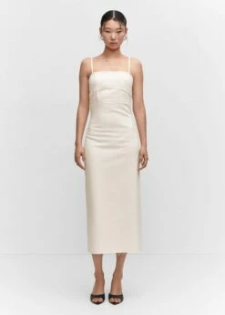 Robe En Jean Détail Coutures -Promos Mango Boutique 57064427 02 99999999 01