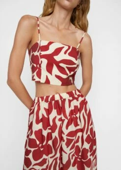 Top Crop Imprimé -Promos Mango Boutique 57065791 76 D6