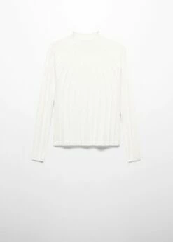 Pull-over Côtelé Col Montant -Promos Mango Boutique 57065793 05 B