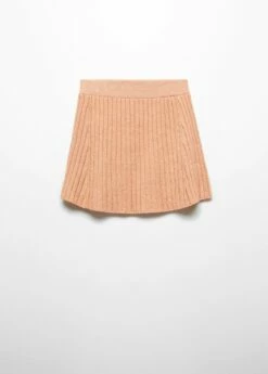 Jupe évasée Maille Côtelée -Promos Mango Boutique 57065808 26 B