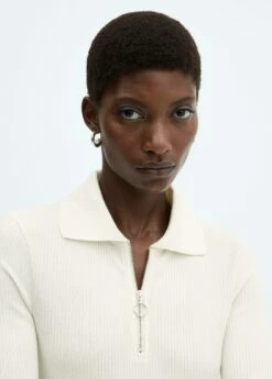 Robe Décolleté Zippé -Promos Mango Boutique 57065811 05 D1