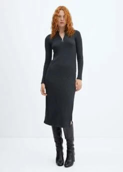 Robe Décolleté Zippé -Promos Mango Boutique 57065811 95 99999999 01