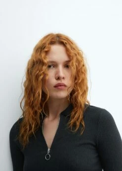 Robe Décolleté Zippé -Promos Mango Boutique 57065811 95 D1