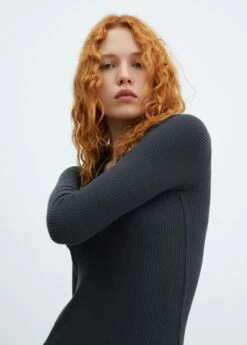 Robe Décolleté Zippé -Promos Mango Boutique 57065811 95 D4