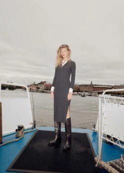 Robe Décolleté Zippé -Promos Mango Boutique 57065811 95 D6