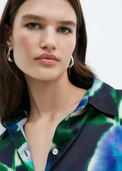 Robe Chemisier Imprimée -Promos Mango Boutique 57065812 43 D1