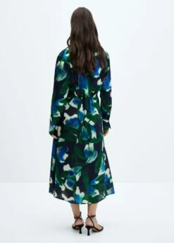 Robe Chemisier Imprimée -Promos Mango Boutique 57065812 43 R