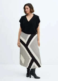 Jupe Plissée à Rayures 16 Jupe Plissée à Rayures -Promos Mango Boutique 57065966 05 D3