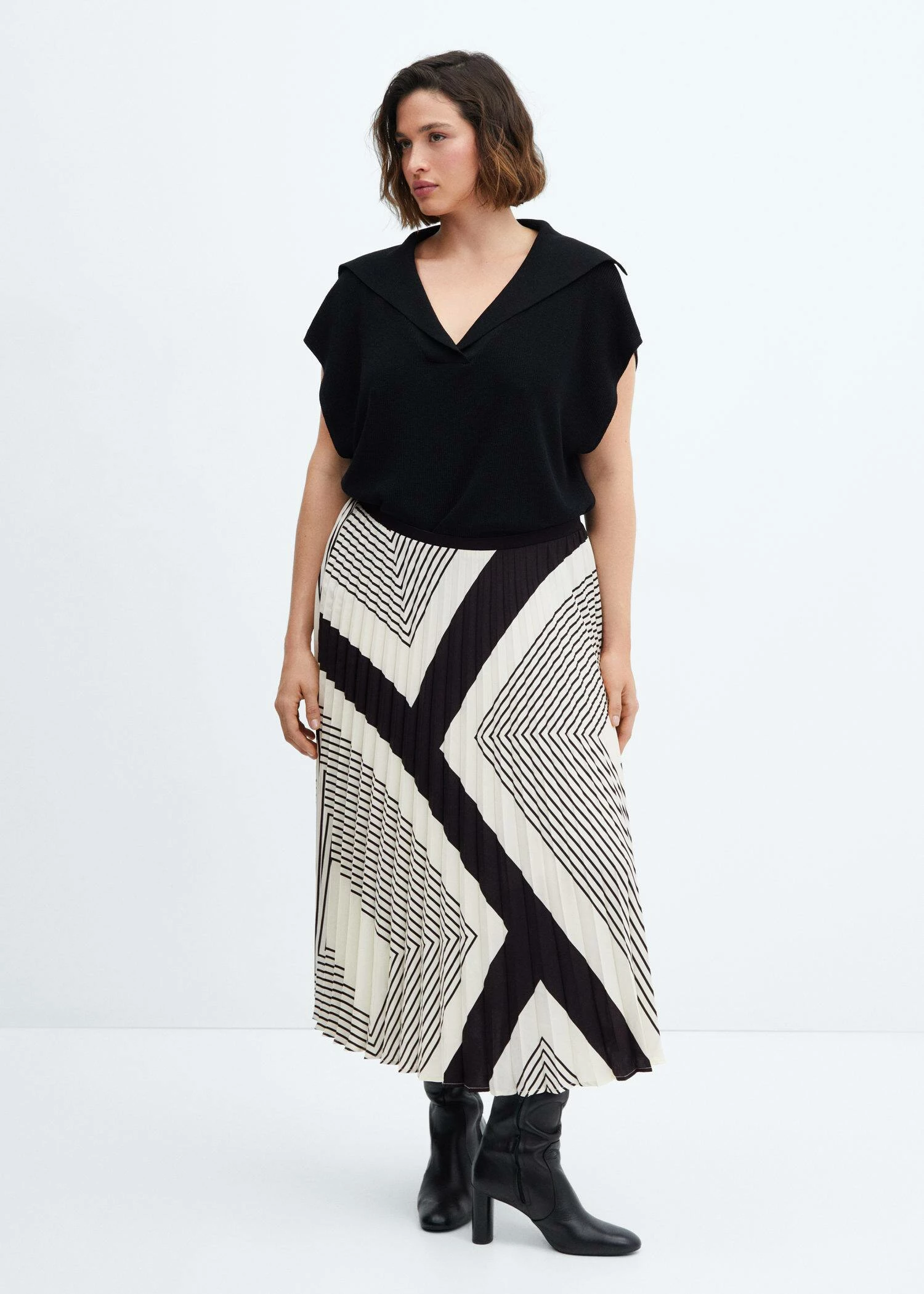 Jupe Plissée à Rayures 7 Jupe Plissée à Rayures – Image 5