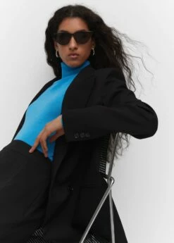 Pull-over Maille Fine Col Roulé -Promos Mango Boutique 57065972 46 D2