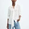 Chemisier à Ruban Dans Le Cou -Promos Mango Boutique 57065982 01
