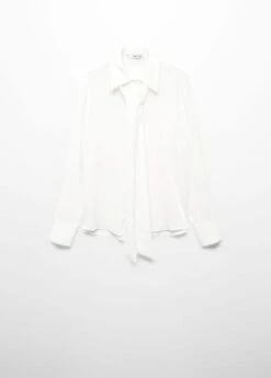 Chemisier à Ruban Dans Le Cou -Promos Mango Boutique 57065982 01 B