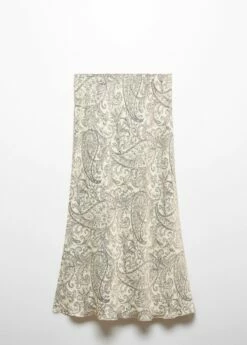 Jupe Longue En Imprimé Cachemire -Promos Mango Boutique 57067718 01 B