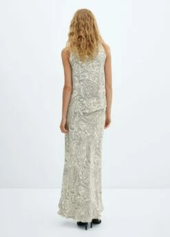 Jupe Longue En Imprimé Cachemire -Promos Mango Boutique 57067718 01 R