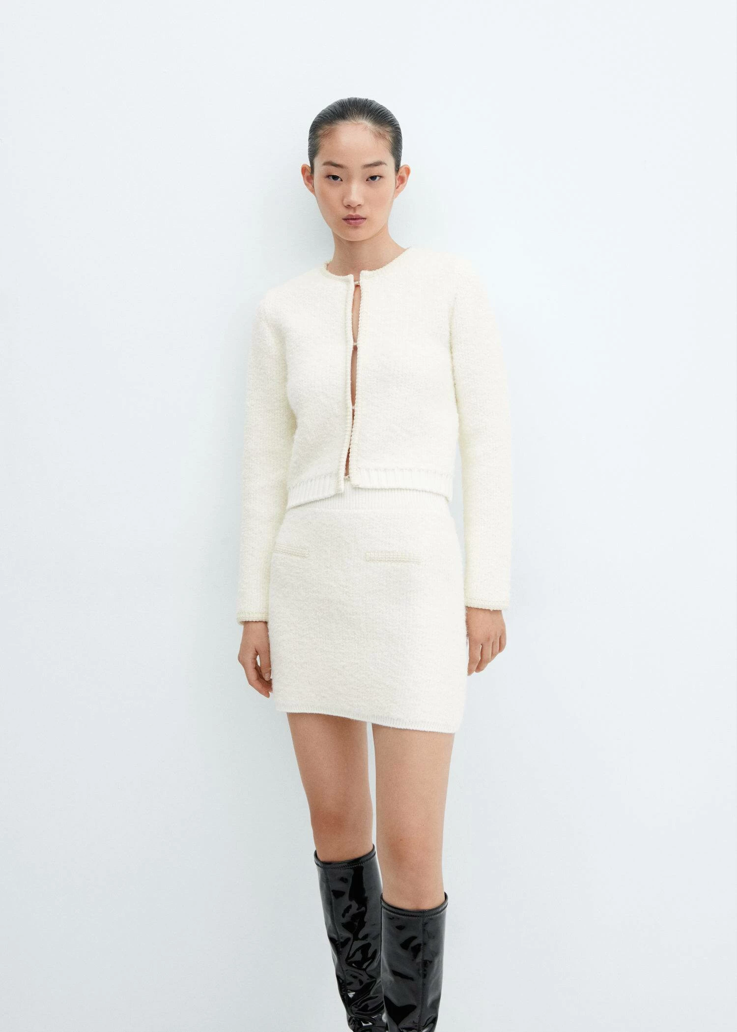 Jupe Tweed Liserés Contrastants 7 Jupe Tweed Liserés Contrastants – Image 5