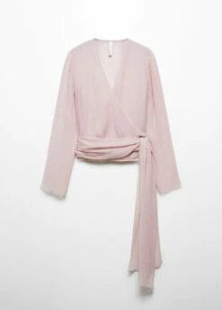 Blouse Gaze Cache-cœur -Promos Mango Boutique 57067756 85 B