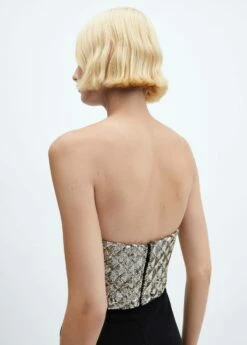 Combi-pantalon Sequins -Promos Mango Boutique 57069095 99 D6