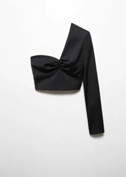 Blouse Crop Asymétrique -Promos Mango Boutique 57069105 99 B