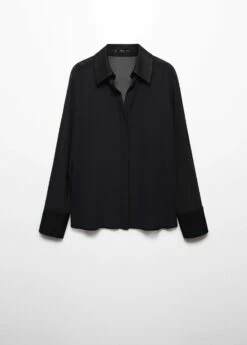 Chemise Bords Satinés 15 Chemise Bords Satinés -Promos Mango Boutique 57069106 99 B