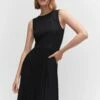 Robe Maille Côtelée Jupe Plissée -Promos Mango Boutique 57071175 99
