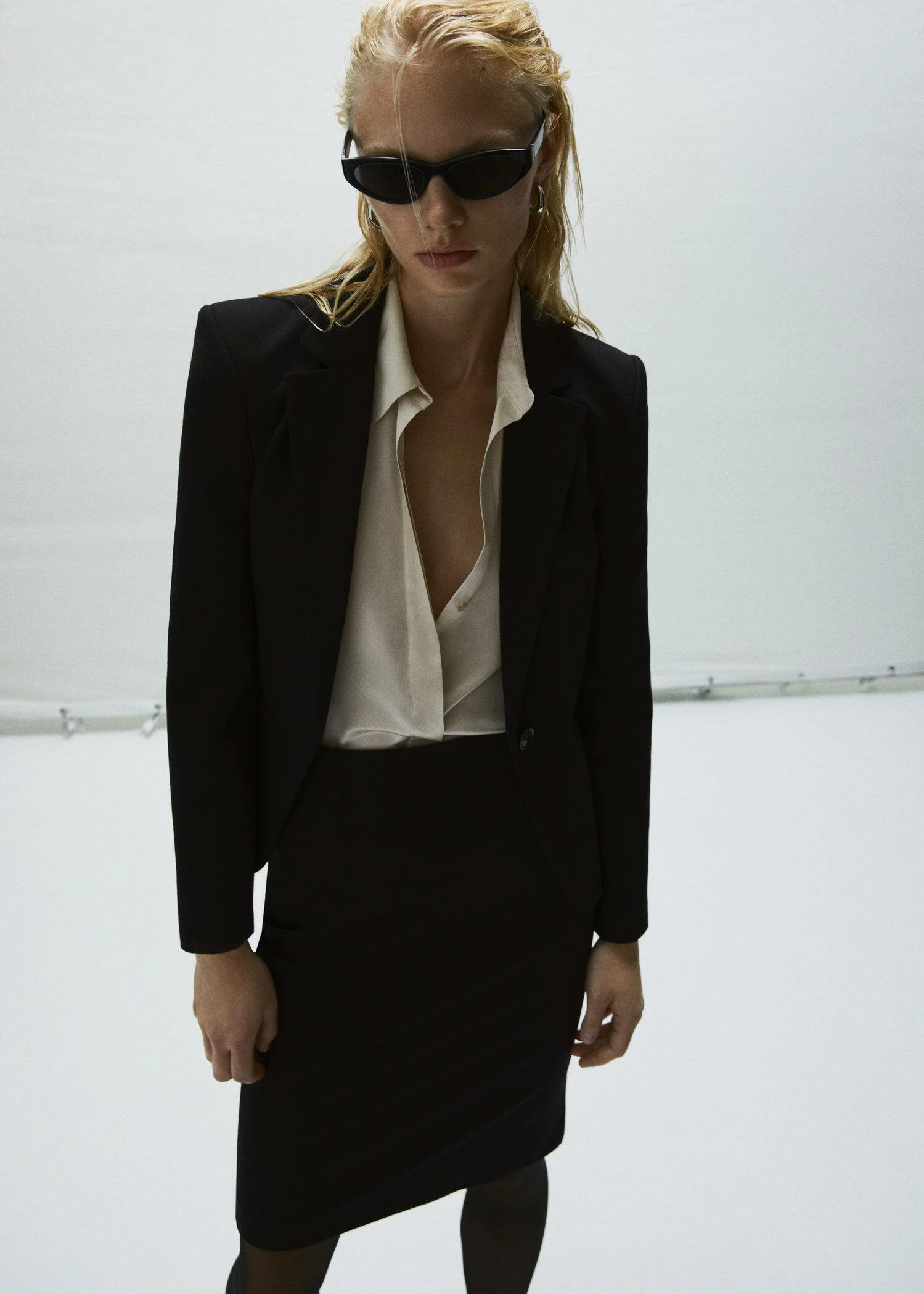 Jupe Crayon Fendue Maille Point De Rome 15 Jupe Crayon Fendue Maille Point De Rome – Image 13