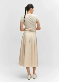 Jupe Midi à Pinces -Promos Mango Boutique 57073803 05 R