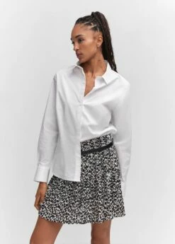 Minijupe Imprimée Froncée