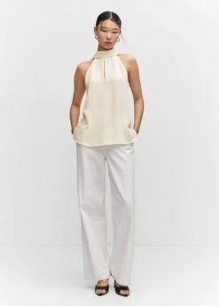 Blouse Emmanchures Américaines Ouverture -Promos Mango Boutique 57073805 05 99999999 01