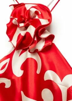 Top Satiné Imprimé Fleur Décorative -Promos Mango Boutique 57073821 70 D8