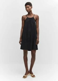 Robe Détails Brodés -Promos Mango Boutique 57074009 99 99999999 01