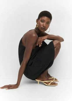 Robe Détails Brodés -Promos Mango Boutique 57074009 99 D2