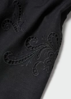 Robe Détails Brodés -Promos Mango Boutique 57074009 99 D8