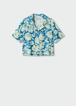 Chemise Imprimée Manches Courtes -Promos Mango Boutique 57074011 52 B