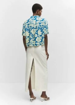 Chemise Imprimée Manches Courtes -Promos Mango Boutique 57074011 52 R