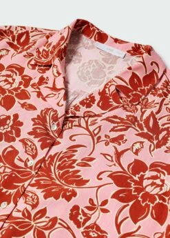 Chemise Imprimée Manches Courtes -Promos Mango Boutique 57074011 85 D8
