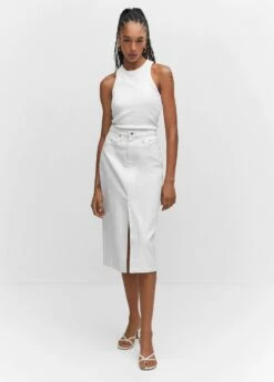 Top Emmanchures Américaines Dos Plongeant 26 Top Emmanchures Américaines Dos Plongeant -Promos Mango Boutique 57074028 01 99999999 01