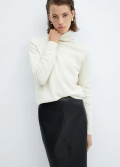 Jupe Crayon Similicuir -Promos Mango Boutique 57074406 99 D1