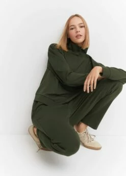 Sweat-shirt Col Montant Zip -Promos Mango Boutique 57074407 37 D2